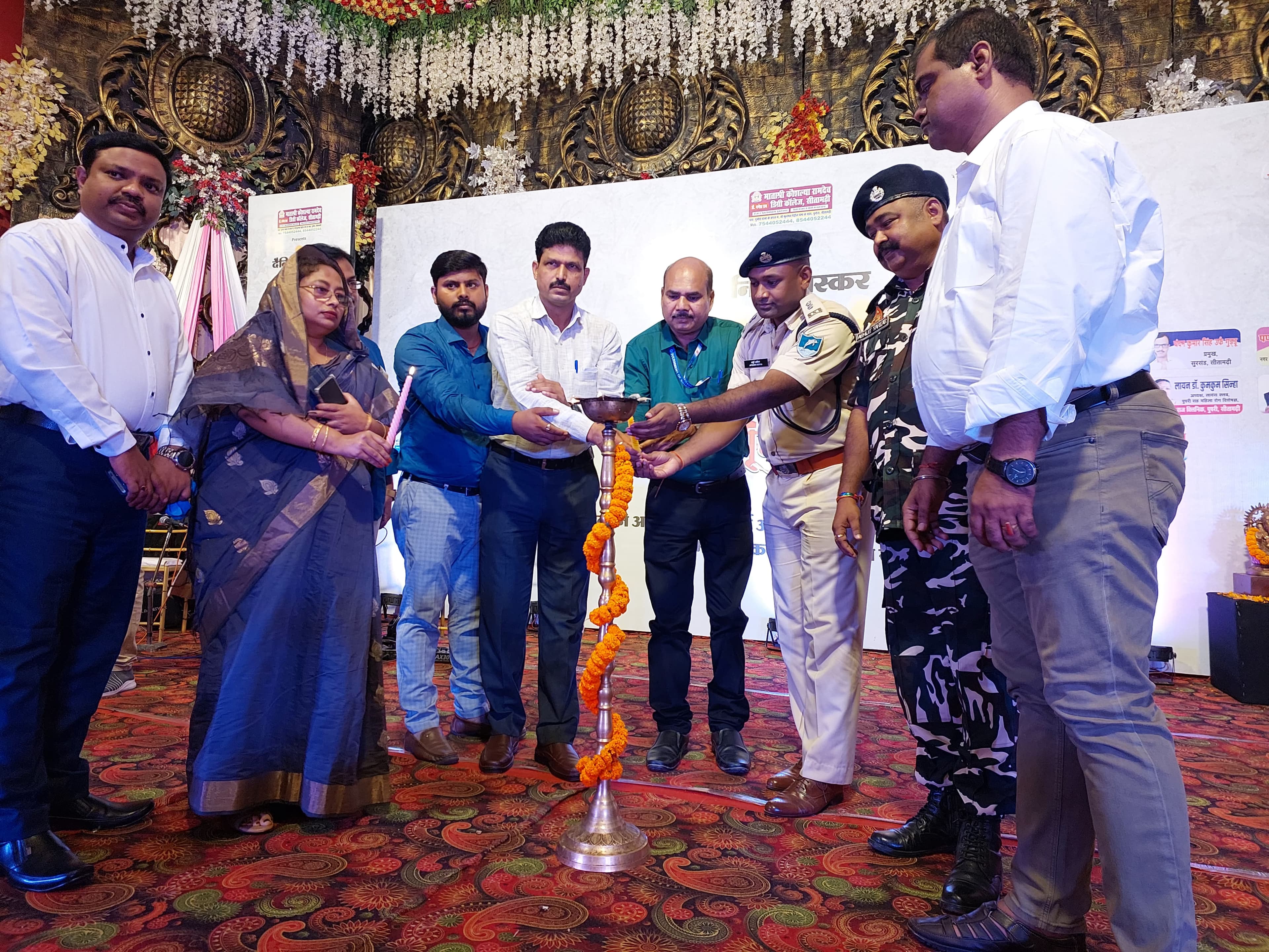 Grand inauguration ceremony of MKR College events graced by distinguished government officials and community leaders.
